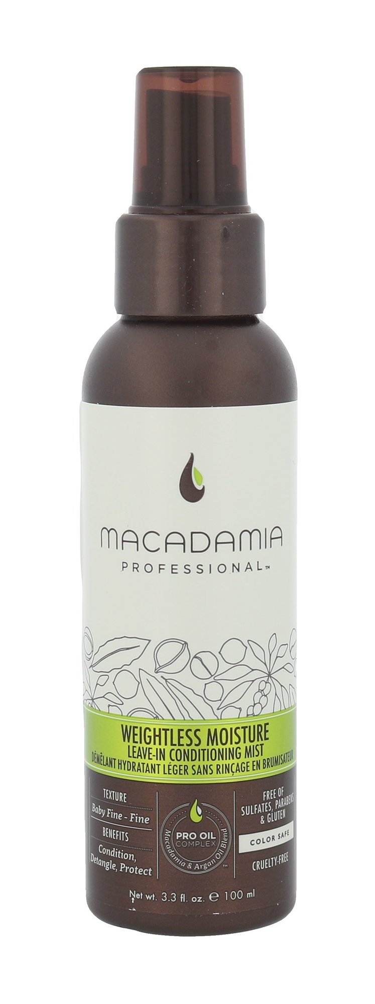 Macadamia Professional Weightless Moisture Leave-In Conditioning Mist kondicionierius