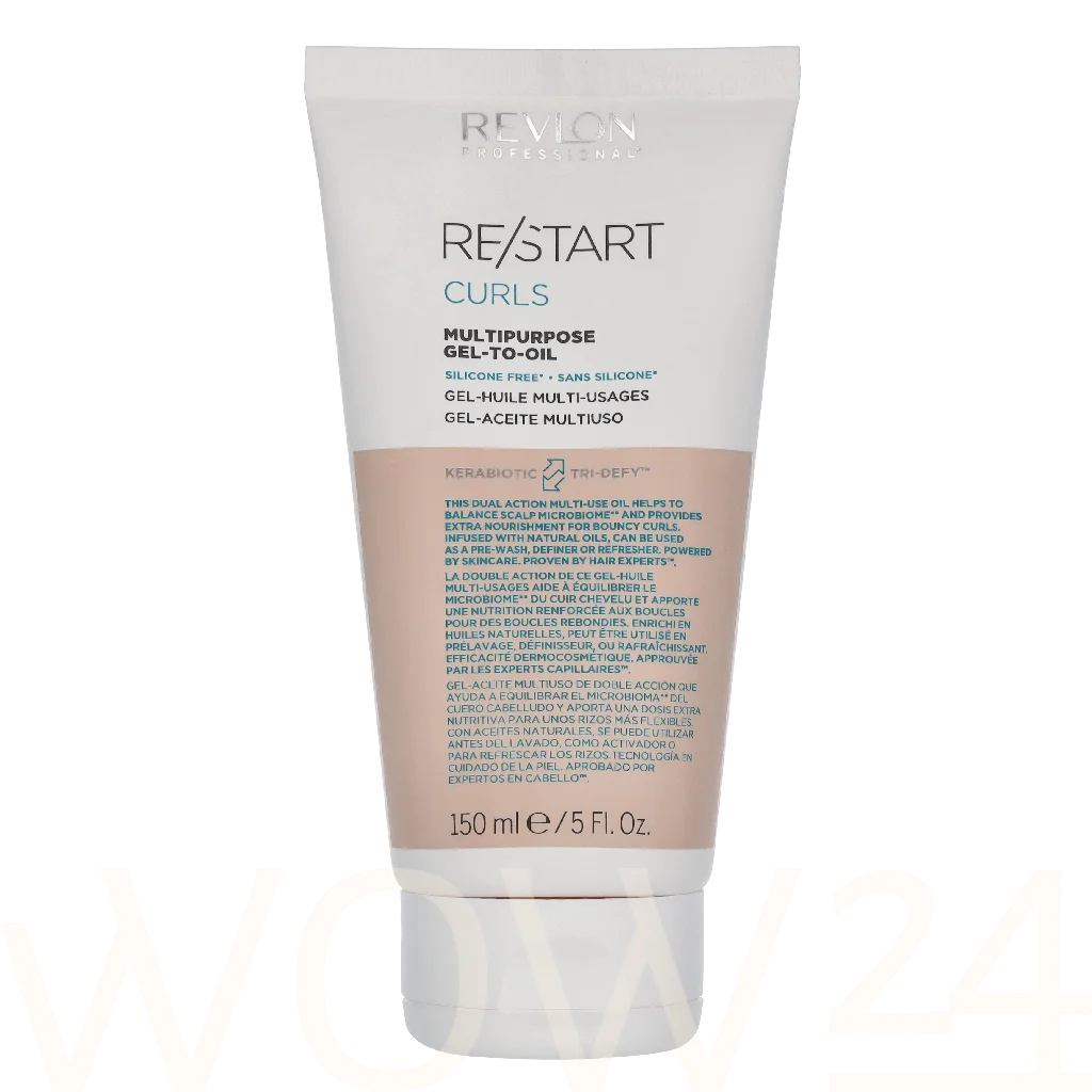 Revlon Re/Start Curls Multipurpose Gel-To-Oil Nenuplaunama plaukų priežiūros priemonė Moterims