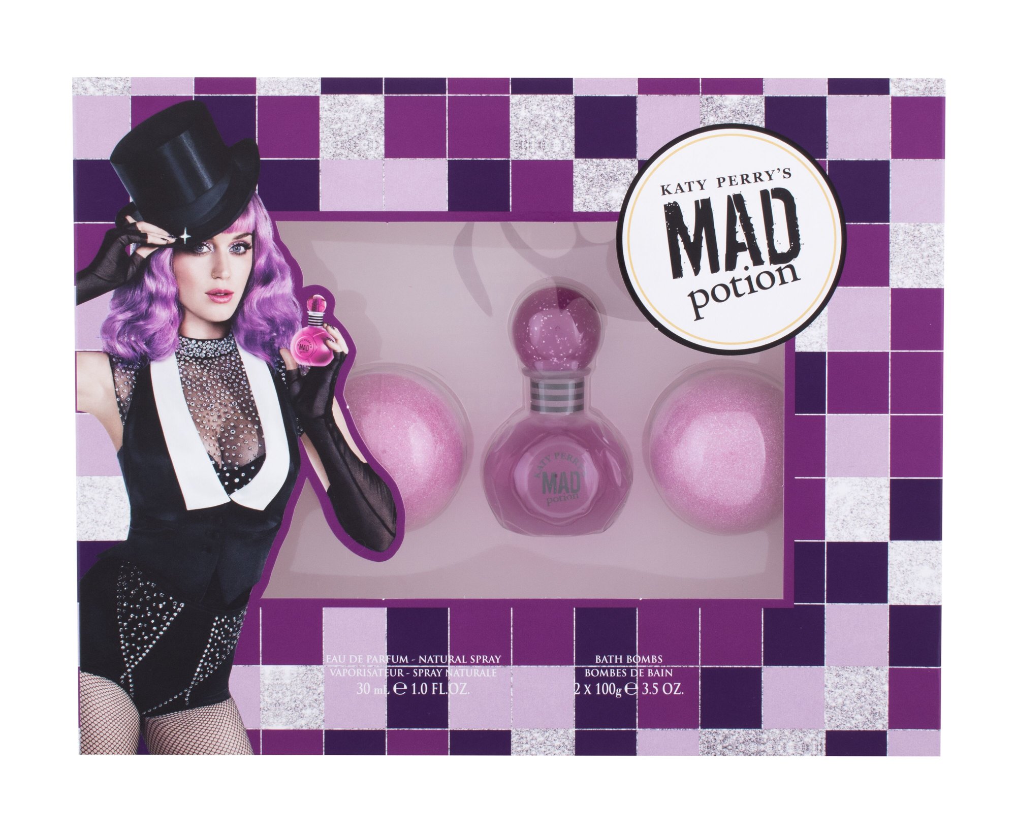 Katy Perry Katy Perry´s Mad Potion 30ml Edp 30 ml + Bath Bombs 2 x 100 g Kvepalai Moterims EDP Rinkinys (Pažeista pakuotė)