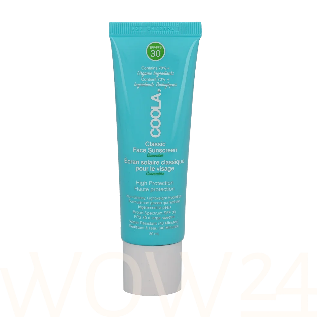 Coola Coola Classic Face Sunscreen Moisturizer SPF30 50 ml natūrali veido odos priežiūros priemonė