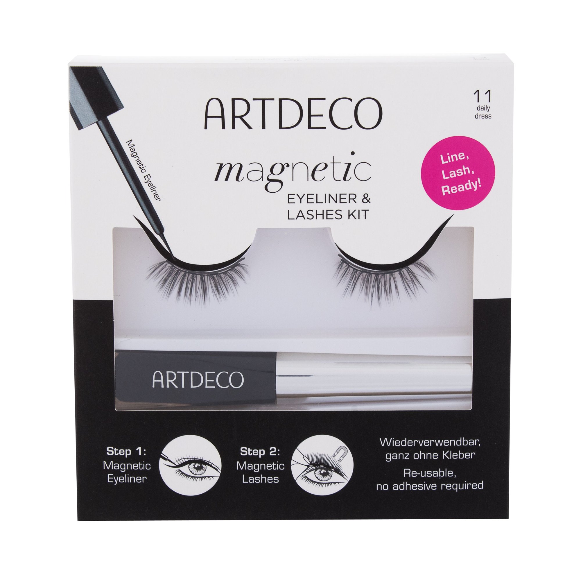Artdeco Magnetic Eyeliner & Lashes Kit dirbtinės blakstienos