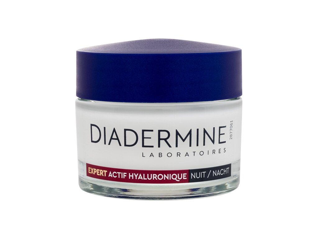 Diadermine Expert Actif Hyaluronique Night Cream 50ml naktinis kremas (Pažeista pakuotė)