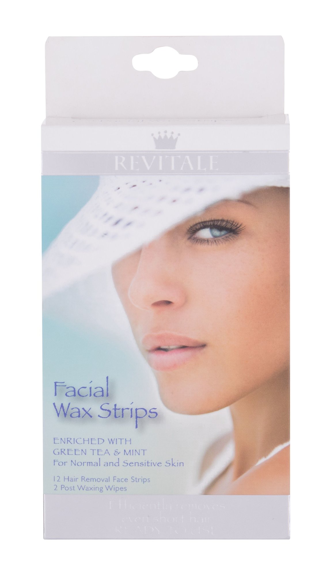 Revitale Wax Strips Facial 12vnt priemonės depiliacijai (Pažeista pakuotė)