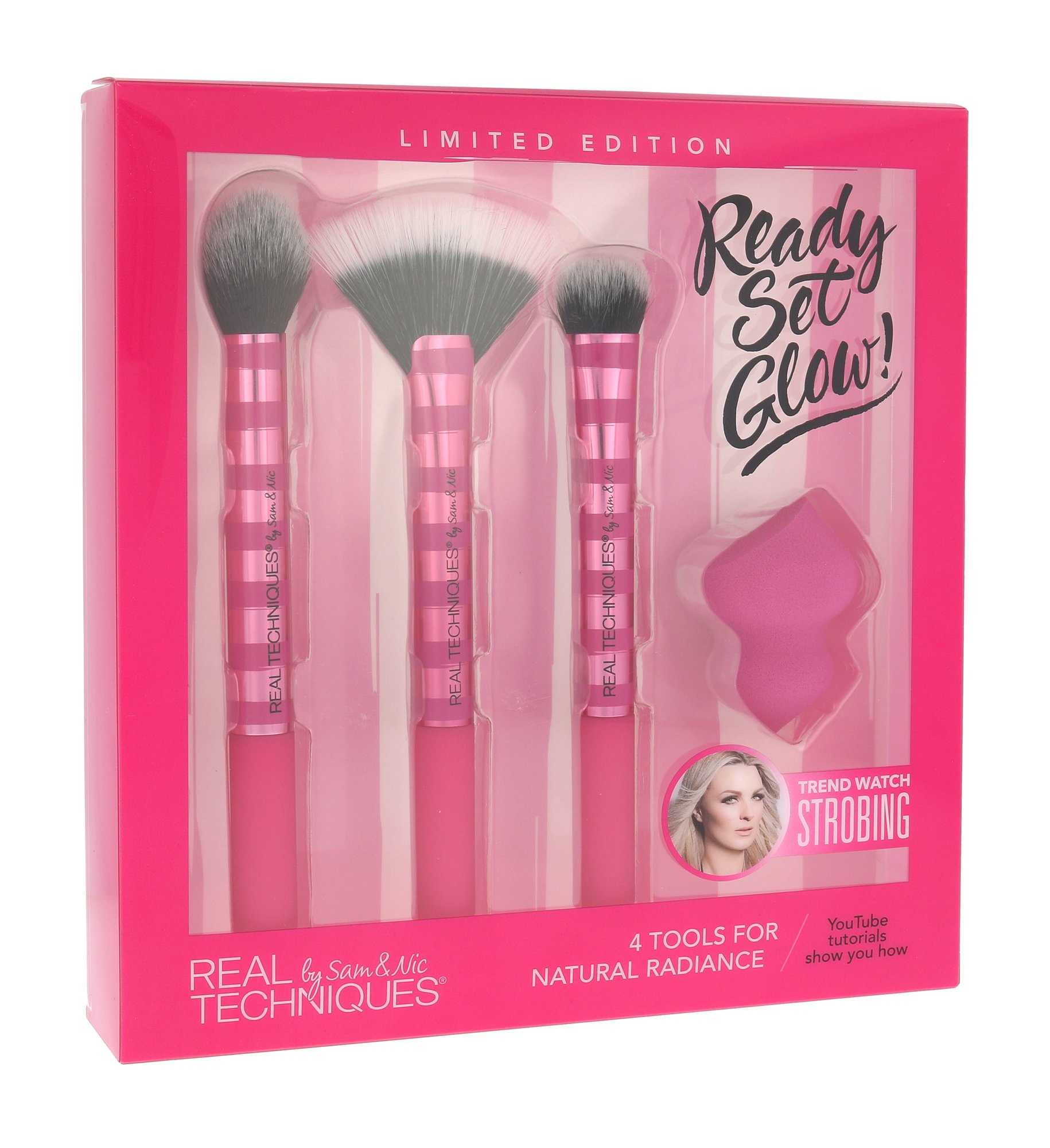 Real Techniques Brushes Ready Set Glow! teptukas
