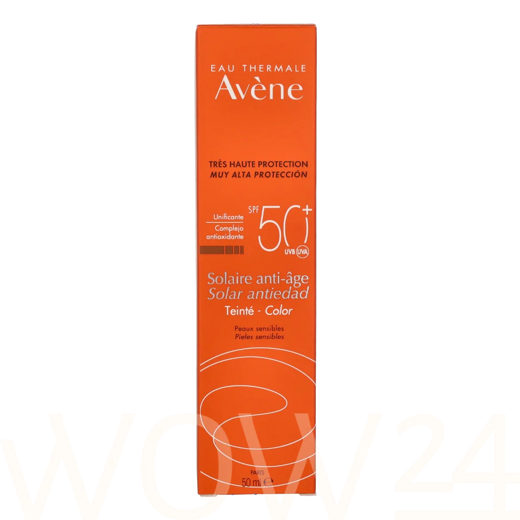 Avene Avene Very High Protection Anti-Ageing Suncare SPF50+ natūrali veido odos priežiūros priemonė