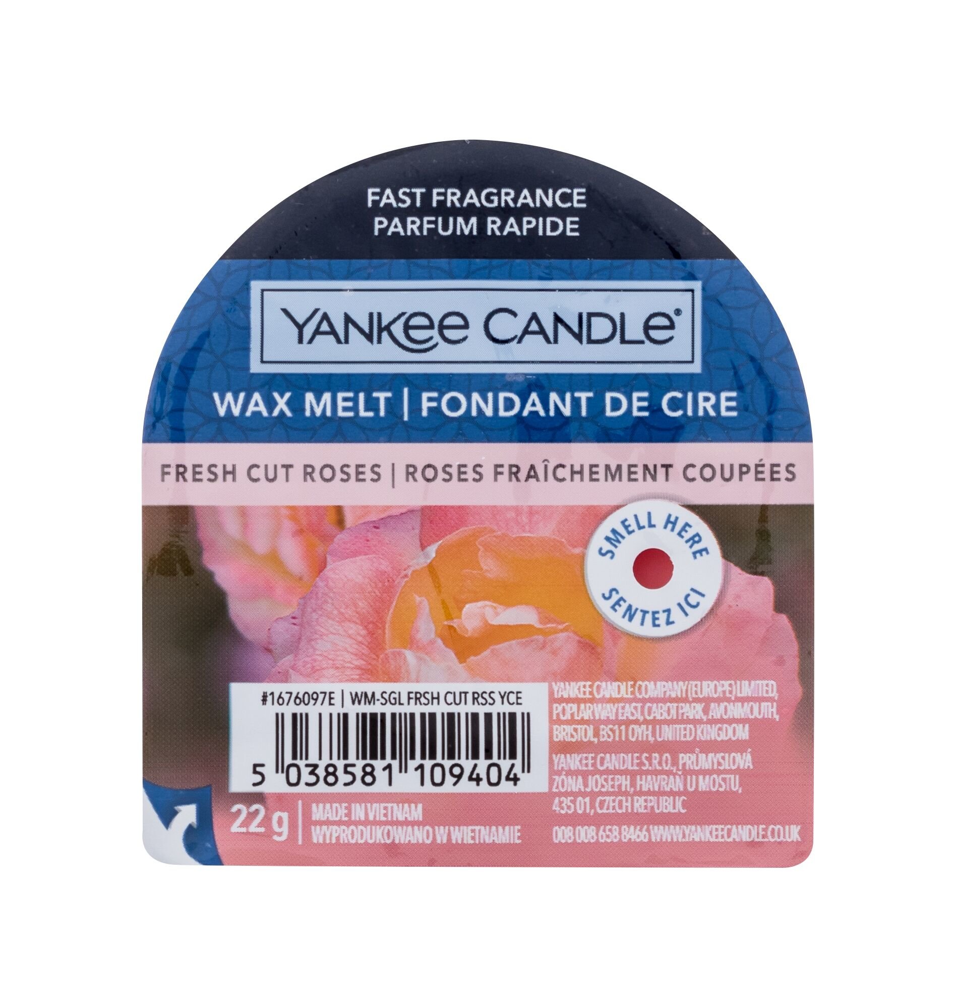 Yankee Candle Fresh Cut Roses 22g Kvepalai Unisex Kvapusis vaškas