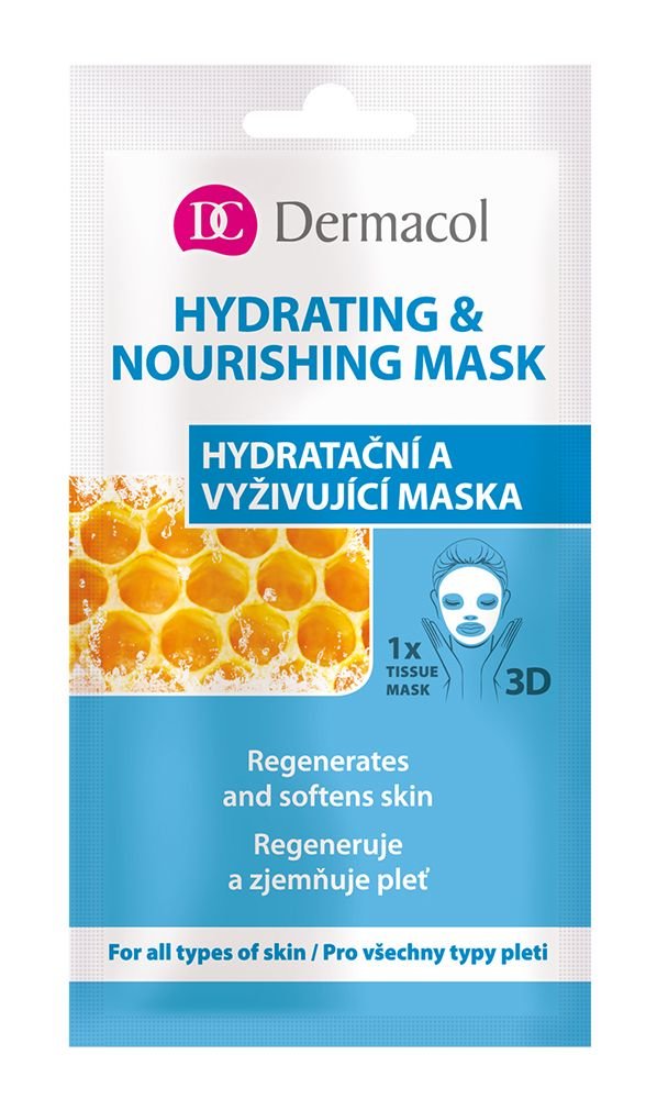 Dermacol Hydrating & Nourishing Mask Veido kaukė