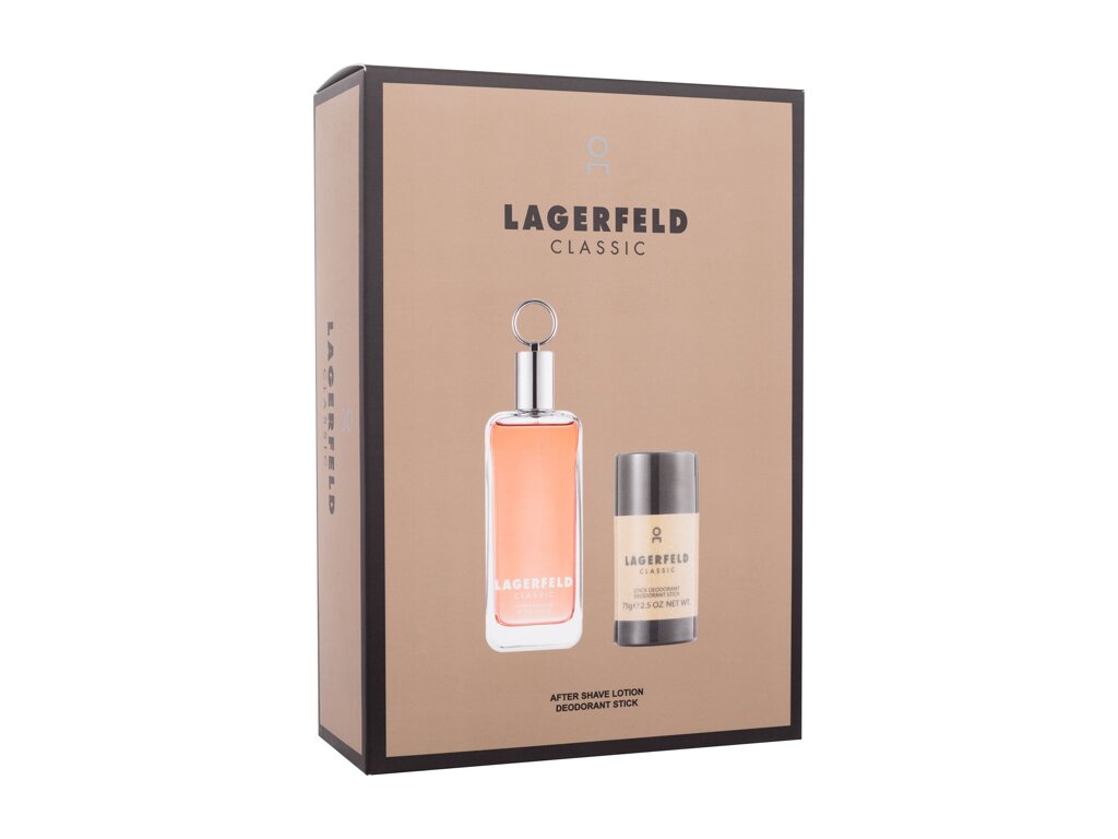 Karl Lagerfeld Classic 100ml Aftershave Water 100 ml + Deostick 75 g vanduo po skutimosi Rinkinys (Pažeista pakuotė)