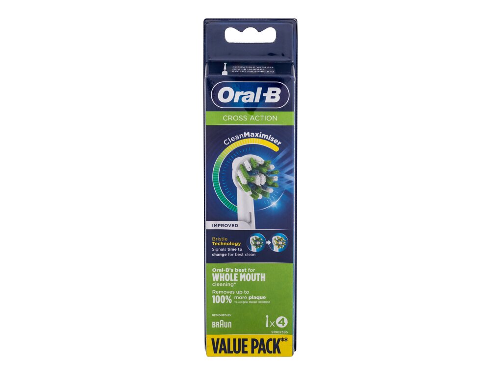 ORAL-B CrossAction 4vnt Unisex Replacement Toothbrush Head