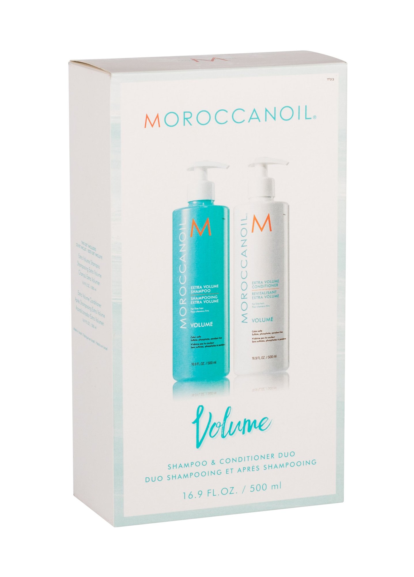 Moroccanoil Volume 500ml Shampoo 500 ml + Conditioner 500 ml šampūnas Rinkinys