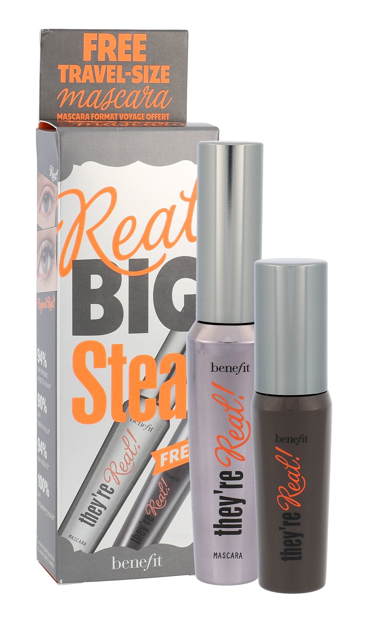 Benefit They´re Real! 8,5g Mascara They´re Real! 8,5 g + Mascara They´re Real! 4 g Black blakstienų tušas Rinkinys
