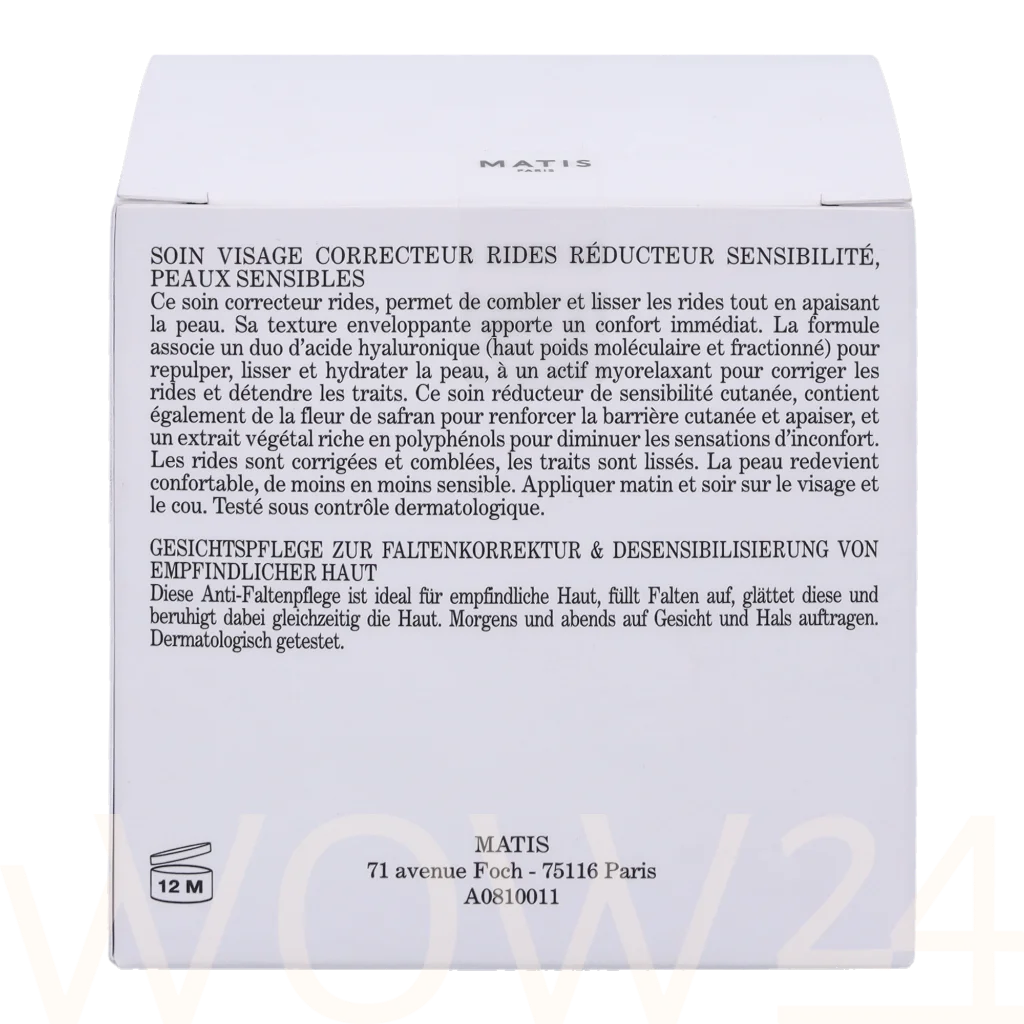 Matis Matis Reponse Delicate Sensi-Age 50 ml natūrali veido odos priežiūros priemonė