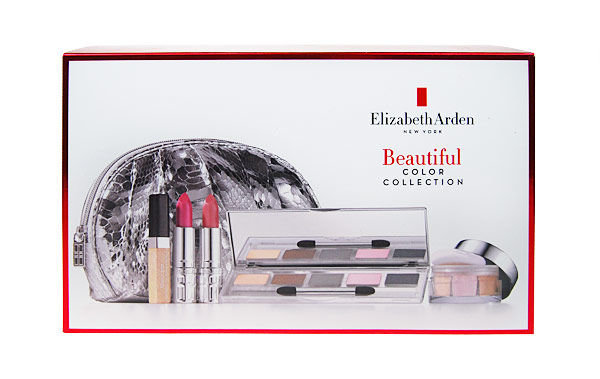 Elizabeth Arden Beautiful Color 4g 5x Eye Shadow + 4x Shimmer Powders + 2x Lipstick + Lip Gloss + Bag šešėlių paletė Rinkinys