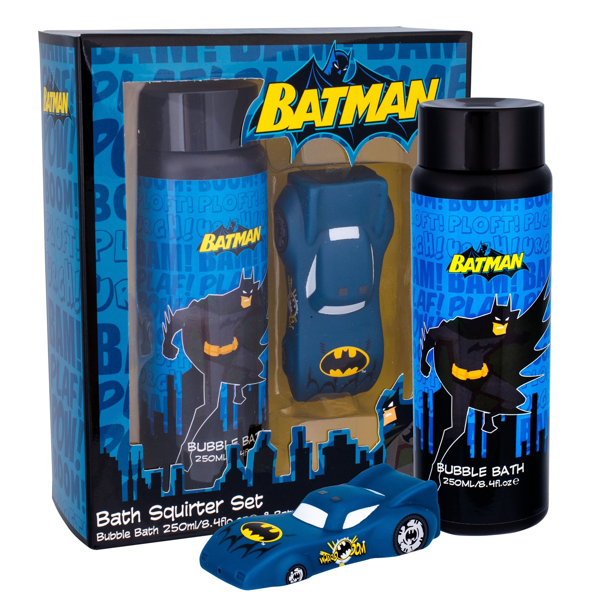 DC Comics Batman 250ml Bubble Bath 250 ml + Water Gun vonios putos Rinkinys (Pažeista pakuotė)