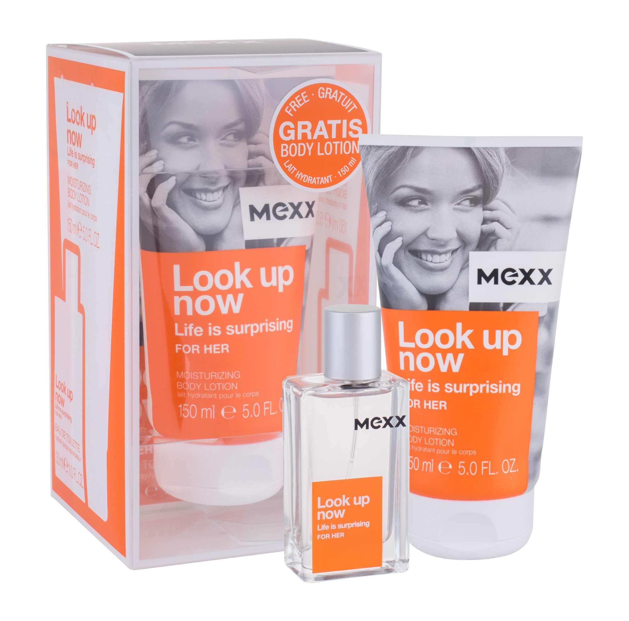 Mexx Look up Now Life Is Surprising For Her 30ml Edt 30 ml + Body Lotion 150 ml Kvepalai Moterims EDT Rinkinys