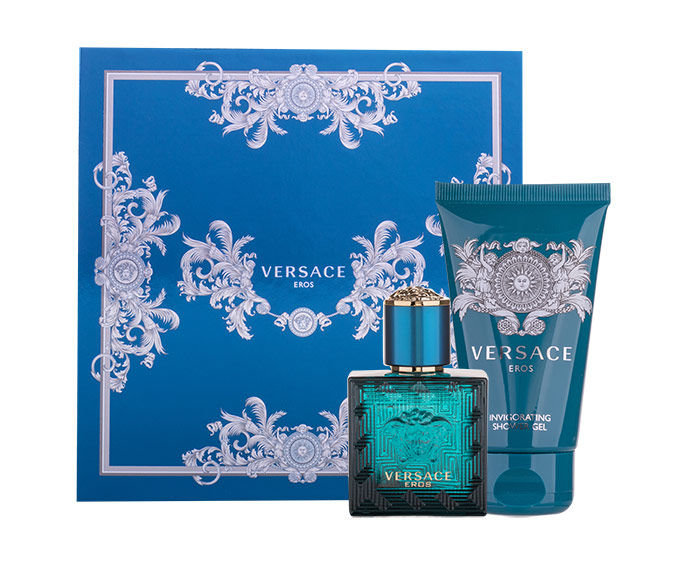 Versace Eros 30ml Edt 30 ml + 50 ml Shower gel Kvepalai Vyrams EDT Rinkinys (Pažeista pakuotė)