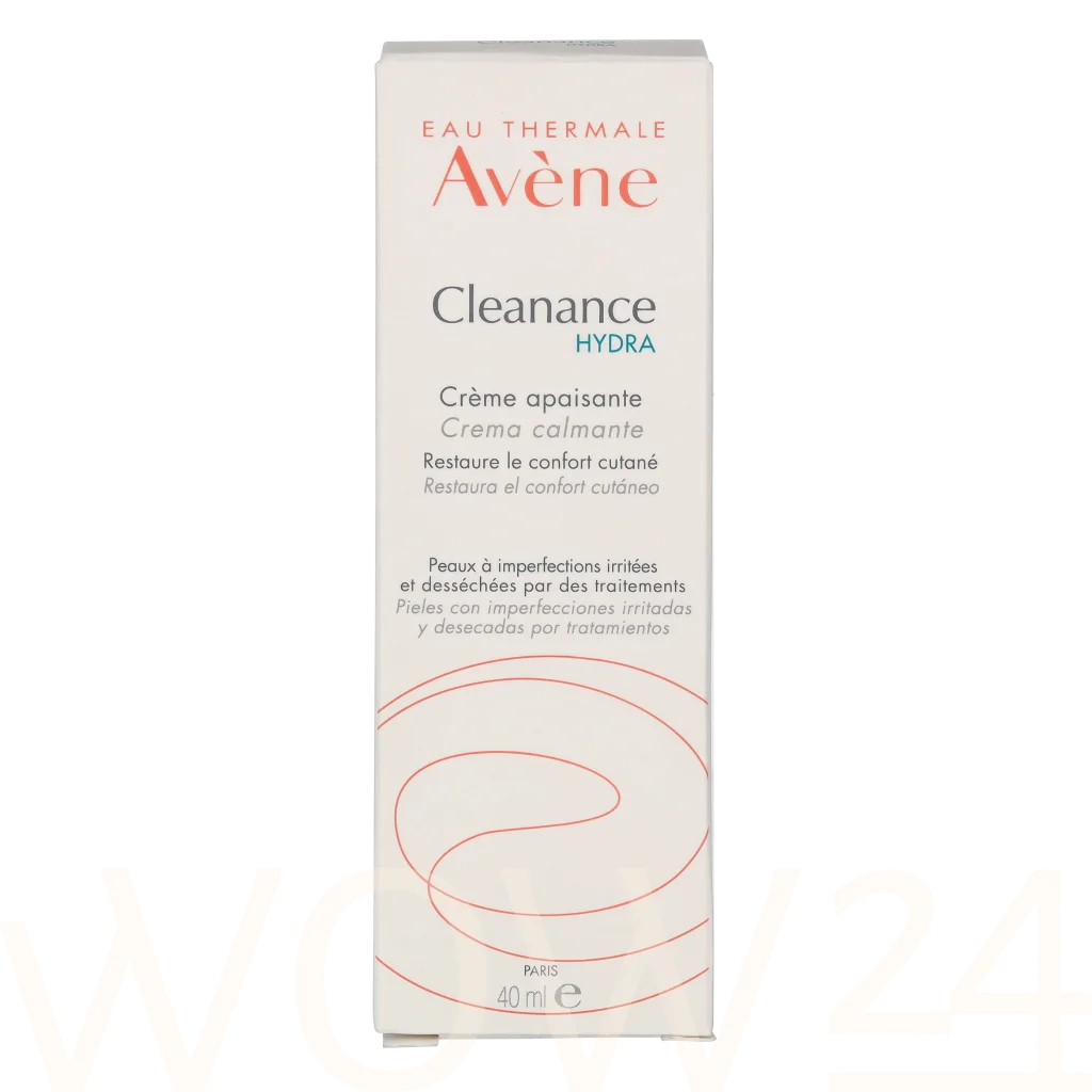 Avene Soothing cream for dry skin Cleanance Hydra (Soothing Cream) 40 ml 40ml vietinės priežiūros priemonė